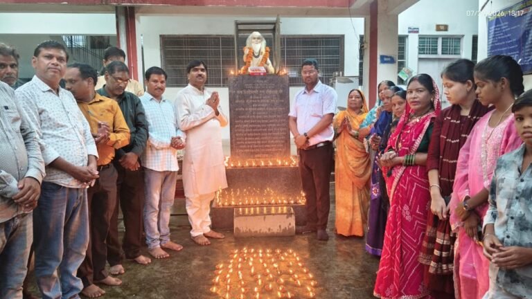 गुरु पूर्णिमा पर भाजपा मंडल सरगांव का समरसता उत्सव: 650 दीपों से आलोकित हुआ संत रविदास जयंती समारोह